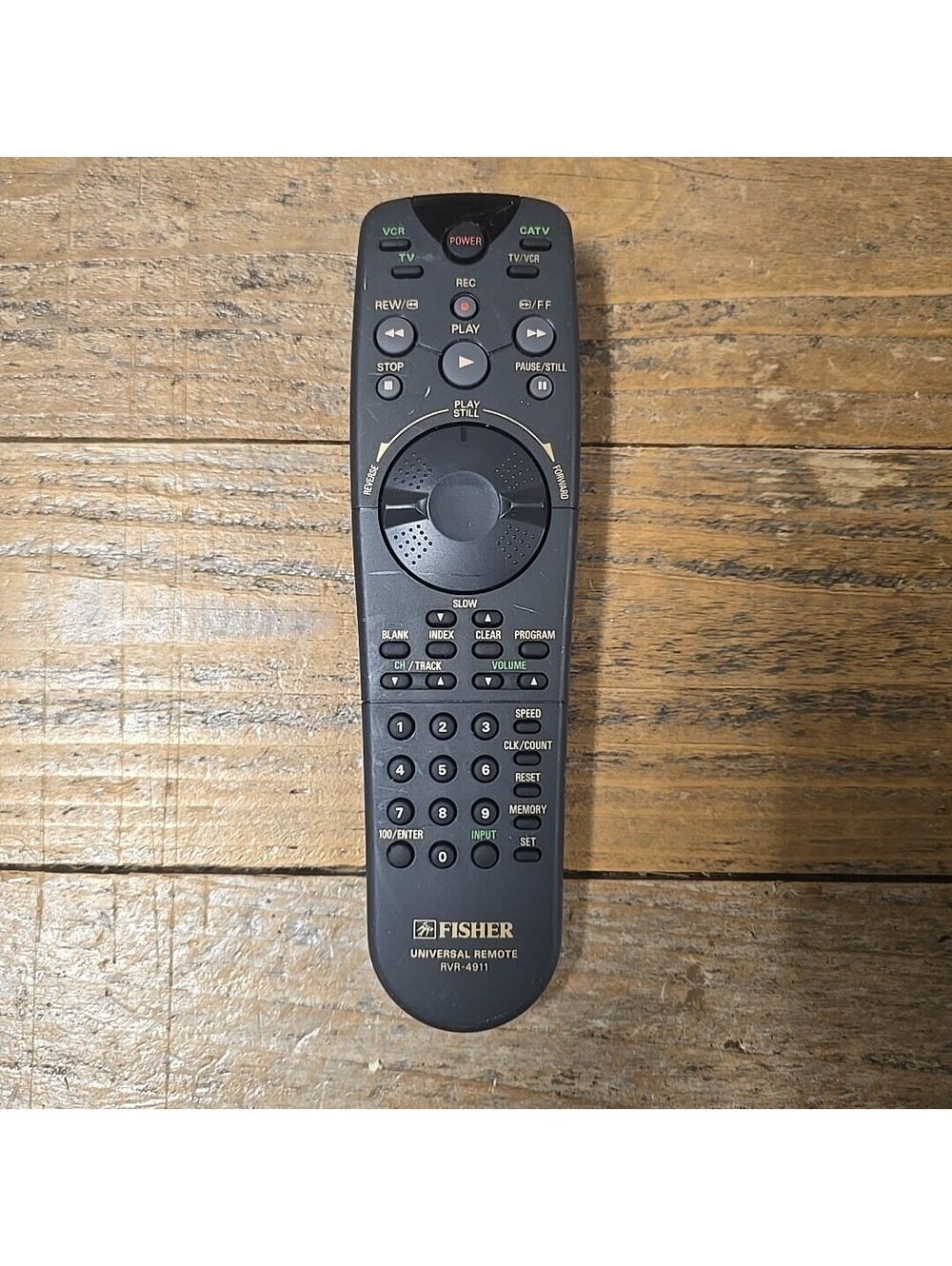 FISHER RVR-4911 Universal REMOTE CONTROL OEM, For TV/VCR.